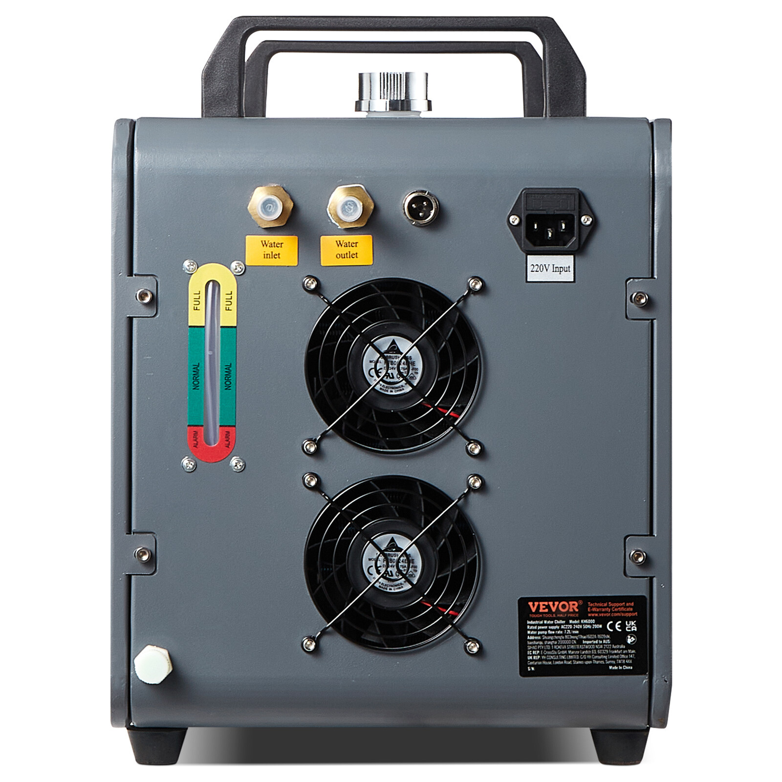 VEVOR Industrial Water Chiller KH-6000 12 L 7.8 L/min Laser Chiller Compressor