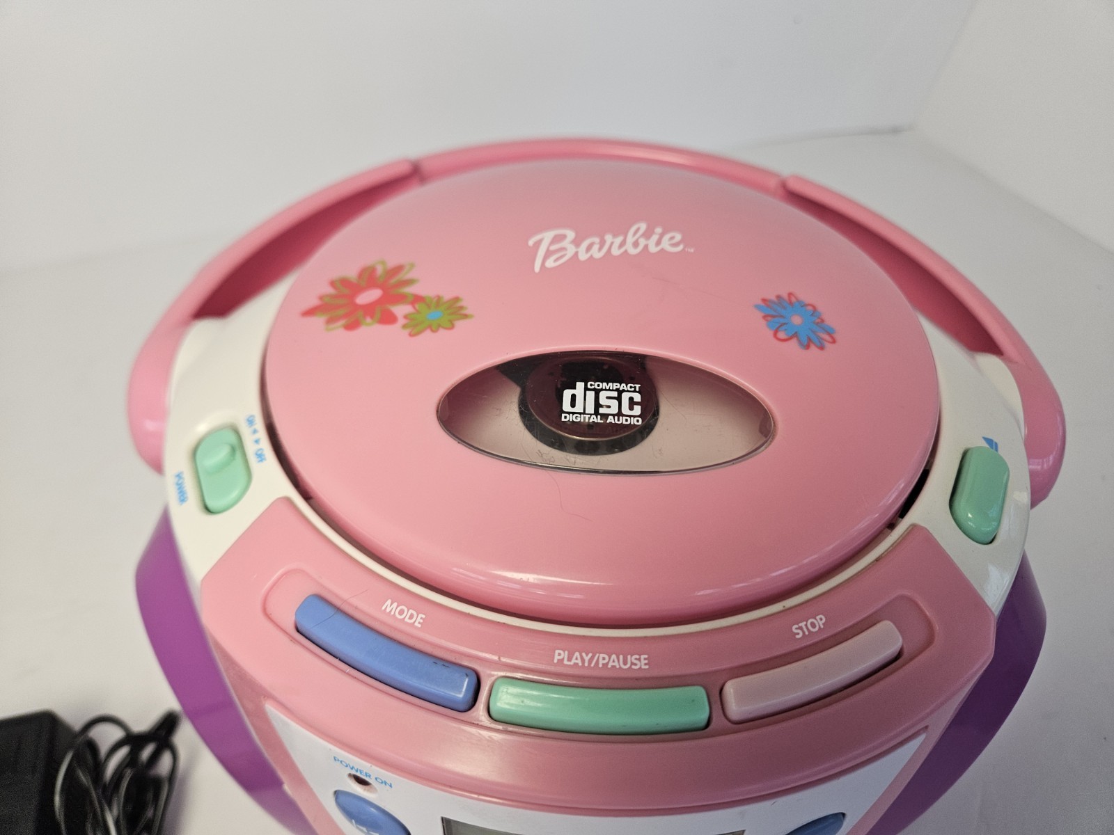 Vintage 2003 Barbie Mattel Karaoke Sing With Me CD Player WORKING TESTED