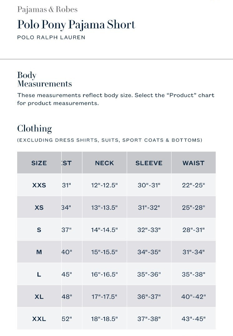 Ralph Lauren Polo Pony Pajama Shorts - Navy Blue - Medium