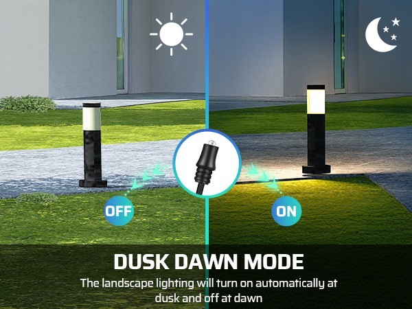 Low Voltage Transformer 300W with Photocell Sensor Timer for Landscape Lights