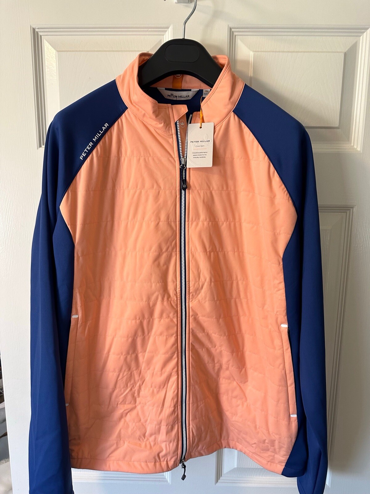 Peter Millar Crown Sport Hyperlight Merge Quilted Hybrid Golf Jacket XL $185