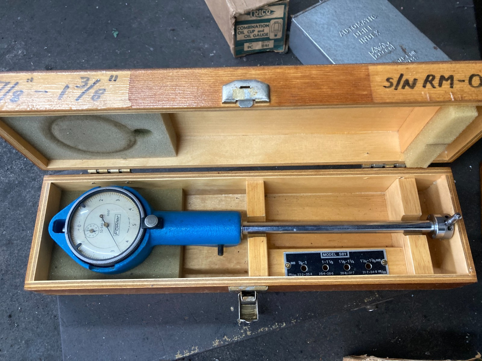 FOWLER DIAL BORE GAGE 7/8" TO 1-3/8" RANGE INSECTION TOOLS