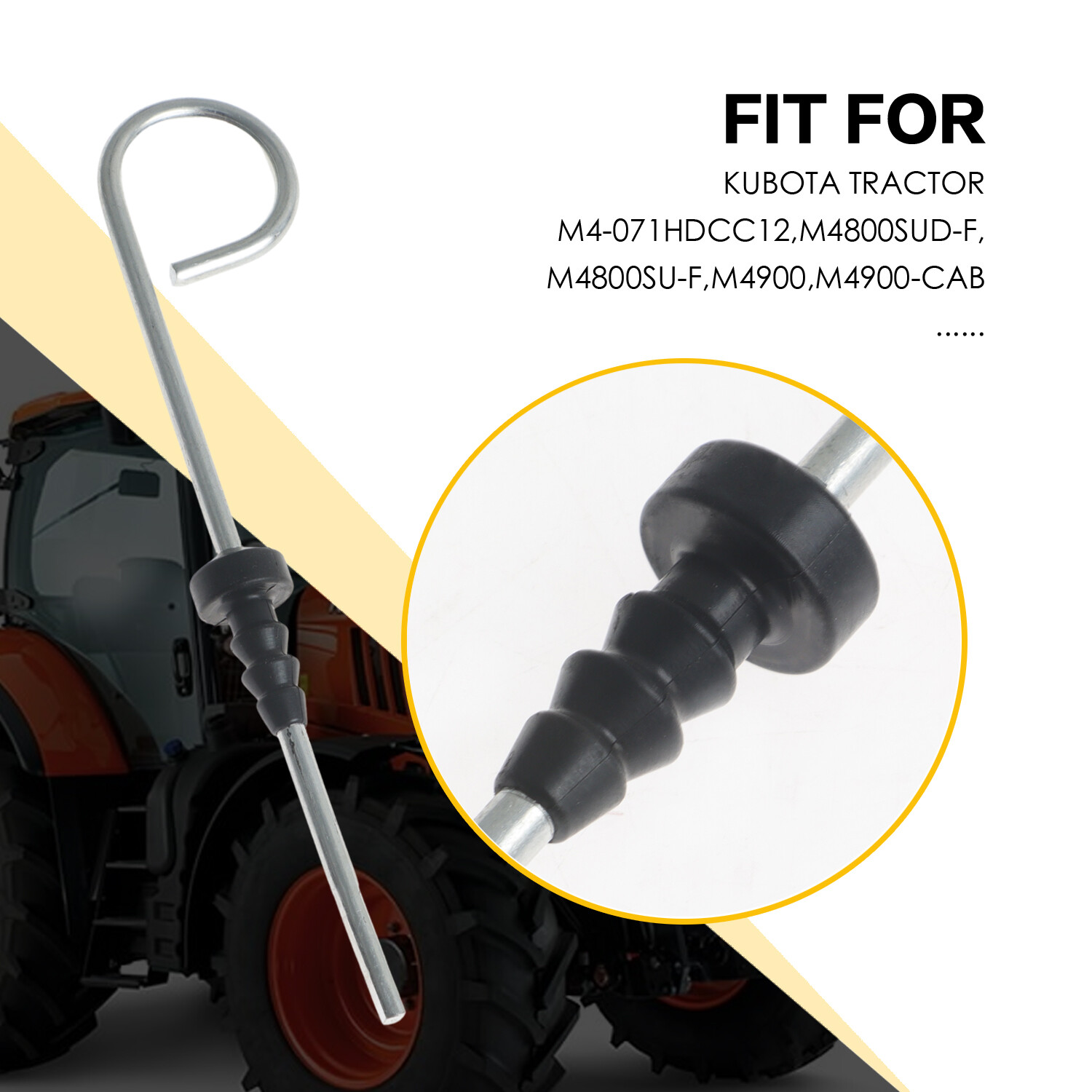 Aftermarket Oil Level Dipstick for Kubota Tractor M5700 M6040 M6060 M6800