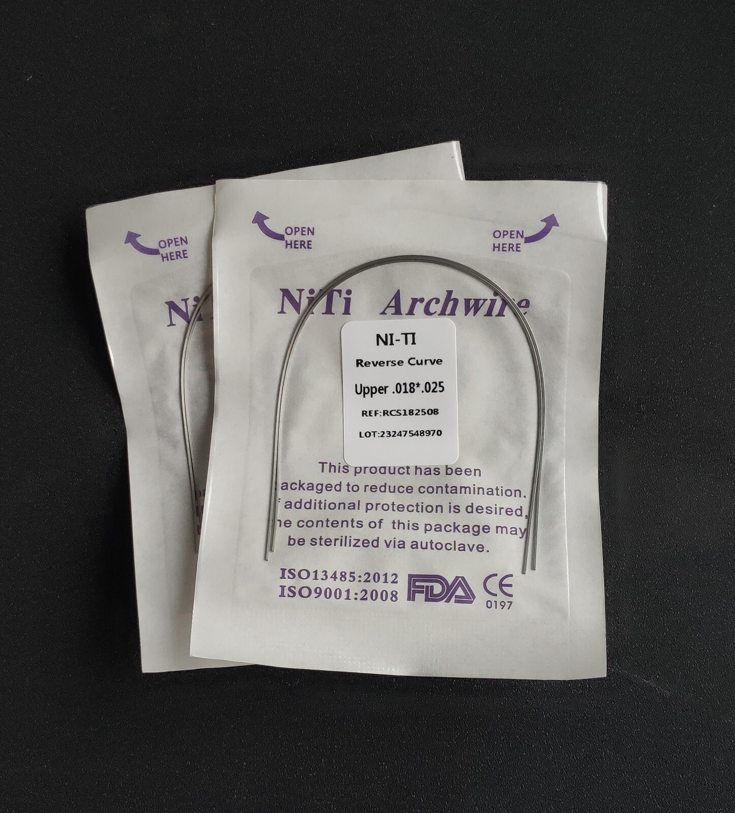 10Pack Dental Orthodontic Super Elastic Reverse Curve True Rectangular Arch Wire