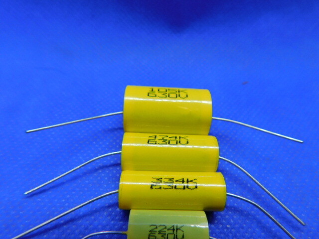 Elecsound - CBB20 - Axial Film Capacitors - 630v 0.001-1.0uF values - 10 Pieces