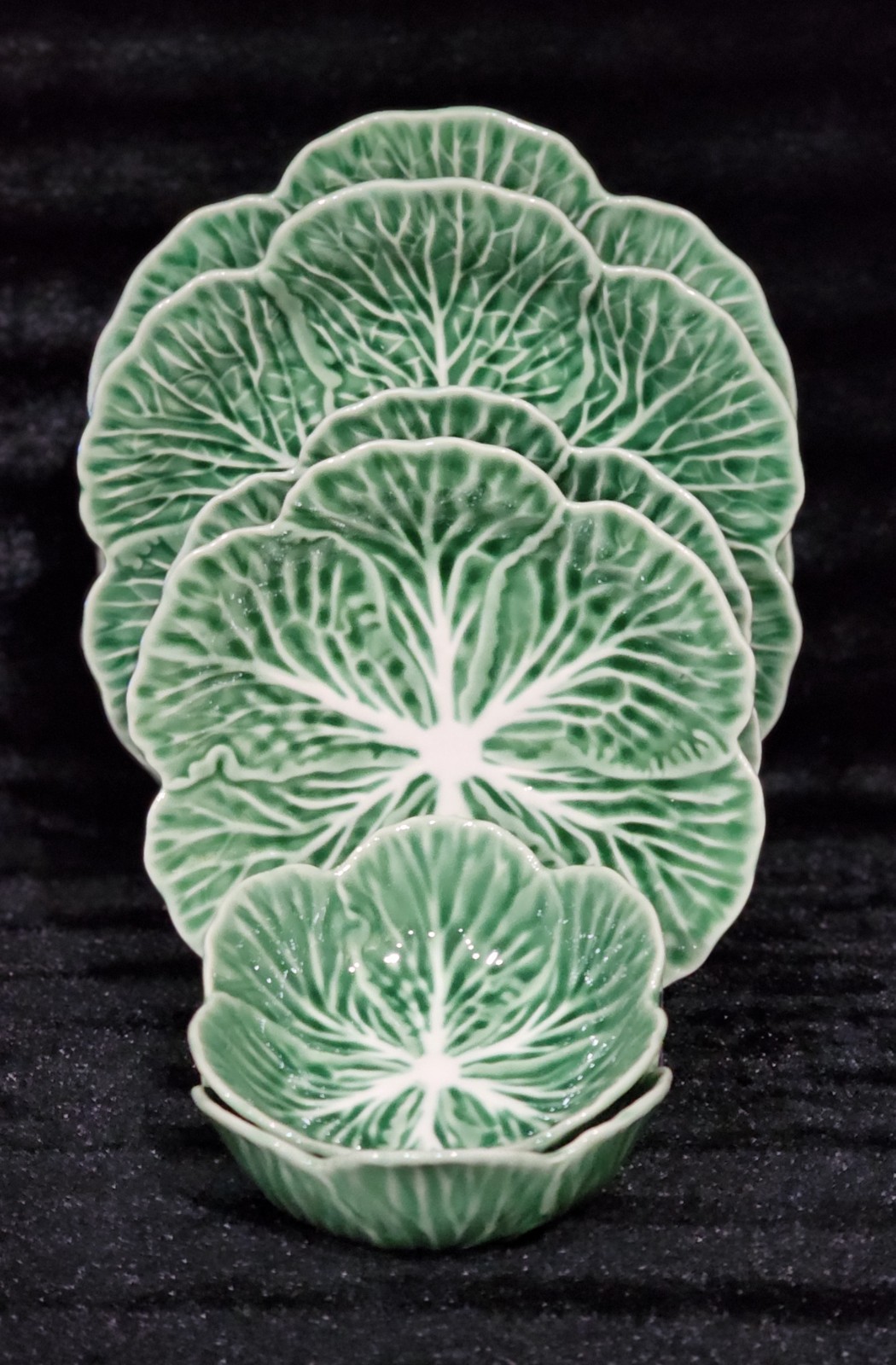 8 Green Cabbage 4 Dinner 4 Salad Plates Ceramic Hobby Lobby Easter Pinheiro Insp
