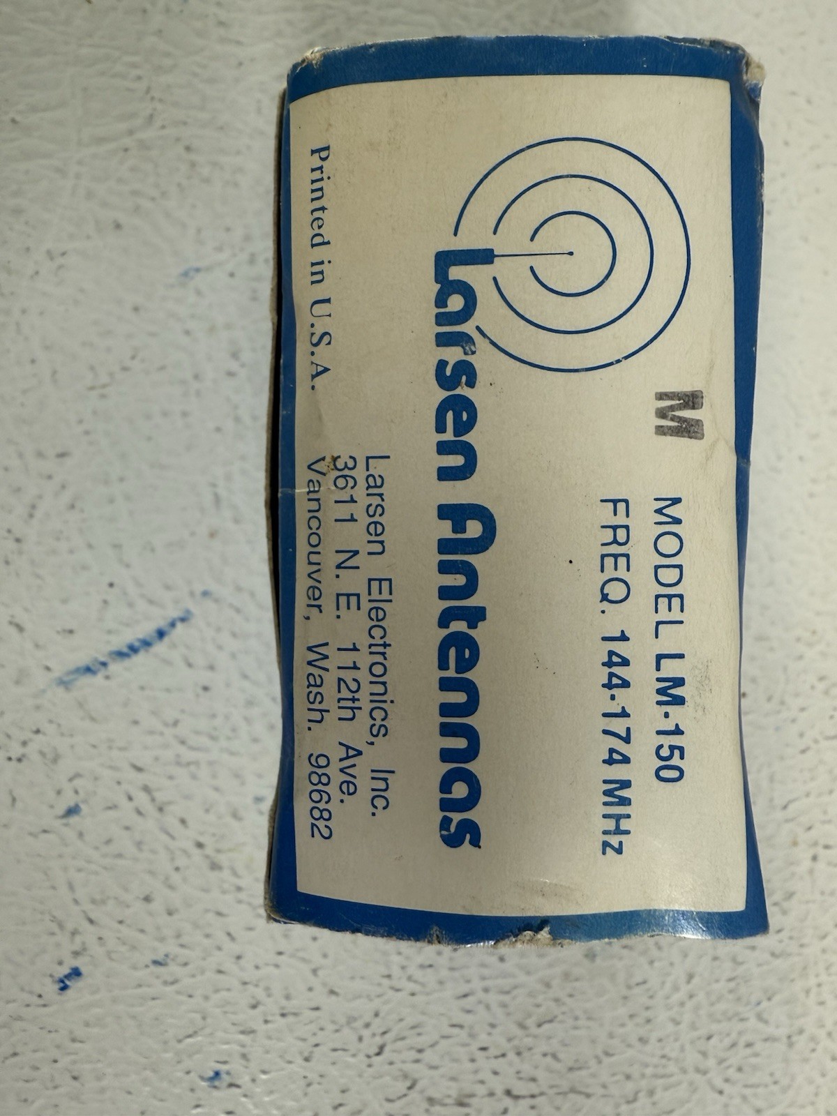 Vintage Larsen Kulrod Model LM-150 - Frequncy 144-74 Antenna NOS