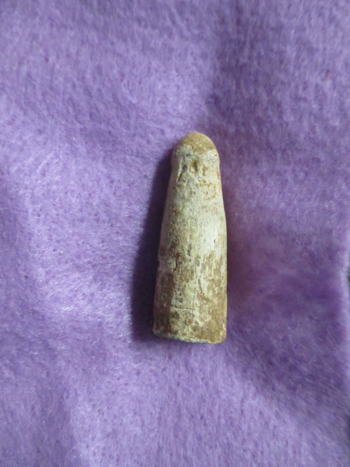 Civil War Bullet Dug Soldier Carved Phallic Phallus schlong relic -Savannah, Ga
