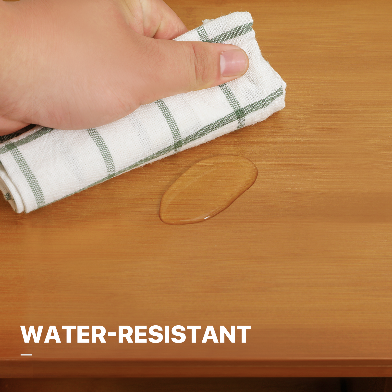 5 Tiers Brown Bamboo Rotating Bookshelf Open Shelving Storage Rack Freestanding