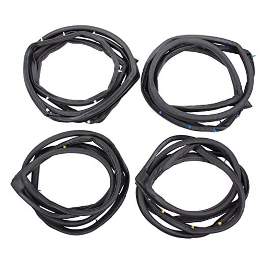Front and Rear Door Rubber Seal Gasket Weatherstrip Molding for Honda Civic