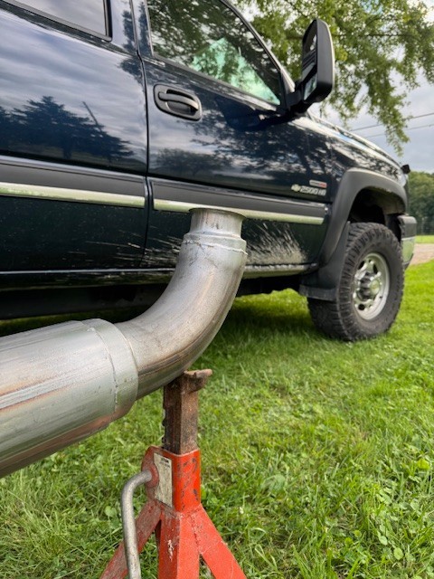 5" FULL Exhaust Pipe 2001-2007 Chevrolet GMC Duramax 6.6L 2500HD Chevy Diesel