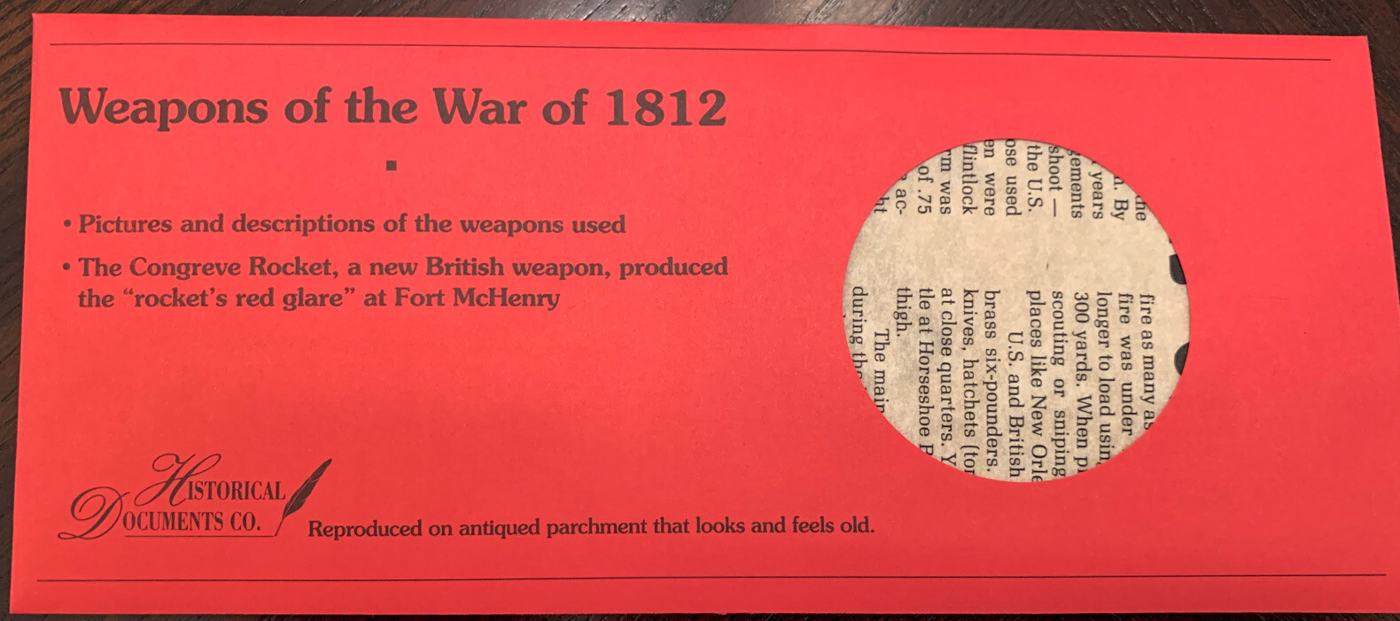 Weapons Of The War of 1812
