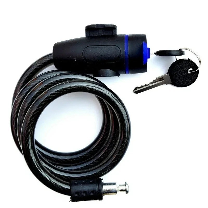 Heavy Duty Motorcycle Chain Lock – 80cm Metal Anti-Theft with 2 Keys