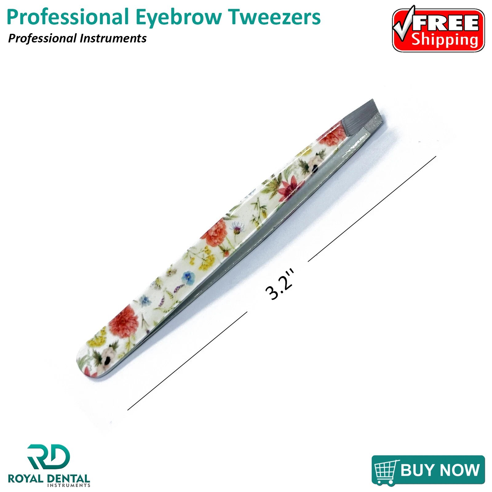 Pro Eyebrow Tweezers Professional Hair Beauty Slanted Tip Tweezer For Men &Women