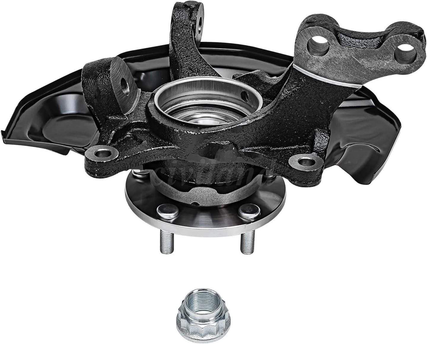 2x Front Wheel Hub Bearing Steering Knuckle Assembly for Toyota Sienna 2004-2010