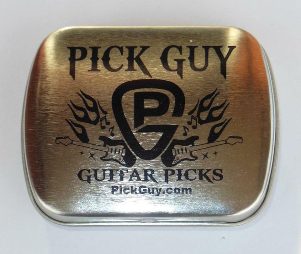 12 pk BLOODY BAT Guitar Picks with TIN, .88mm GRIP by PICK GUY Pics Plectrums