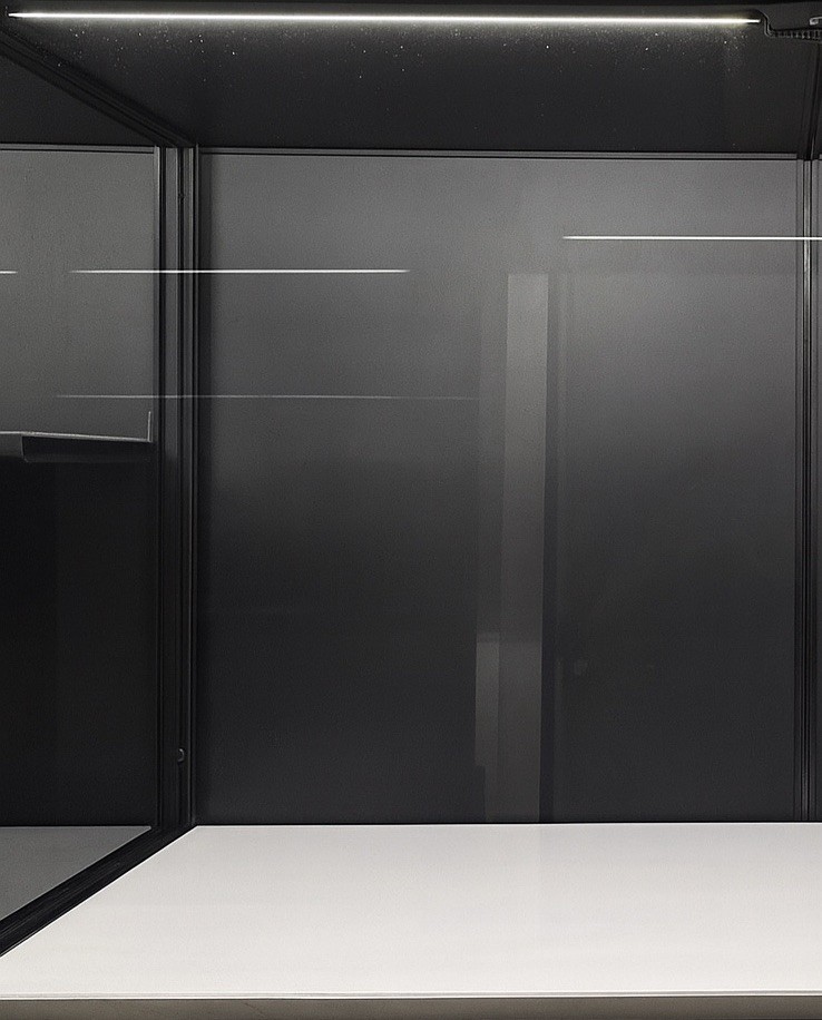 Moducase DF60 Display Case- IN HAND, READY TO SHIP. White Base; LED Strip. L@@K!