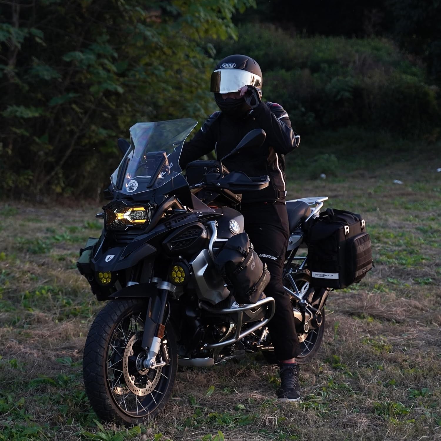 Motorcycle Saddlebags Waterproof 25L Rhinowalk Saddle Bag Quick 25L, Black25L