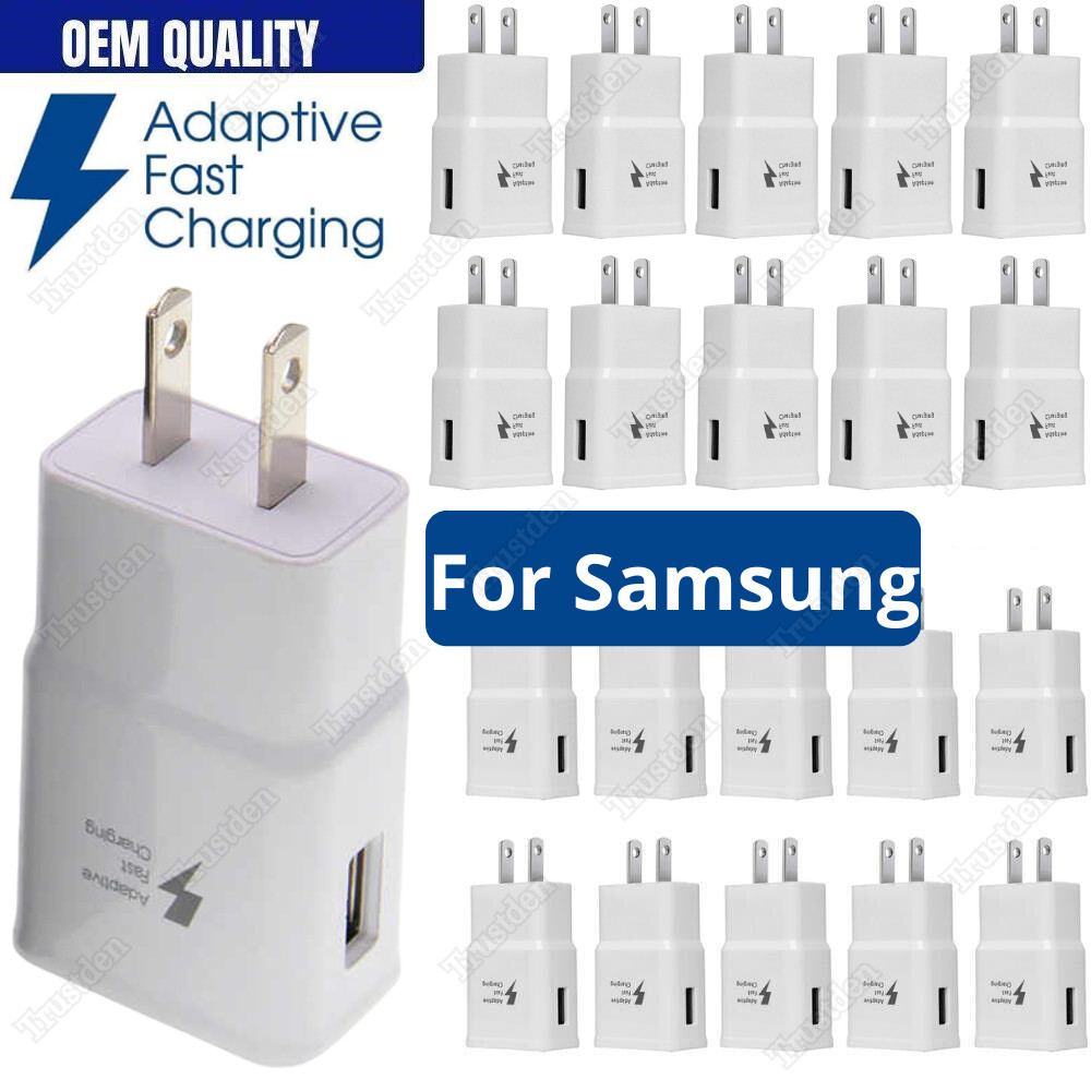 For Samsung S25 S24 S23 S22 S21 20 Fast Charger Plug USB Power Adapter Block Lot