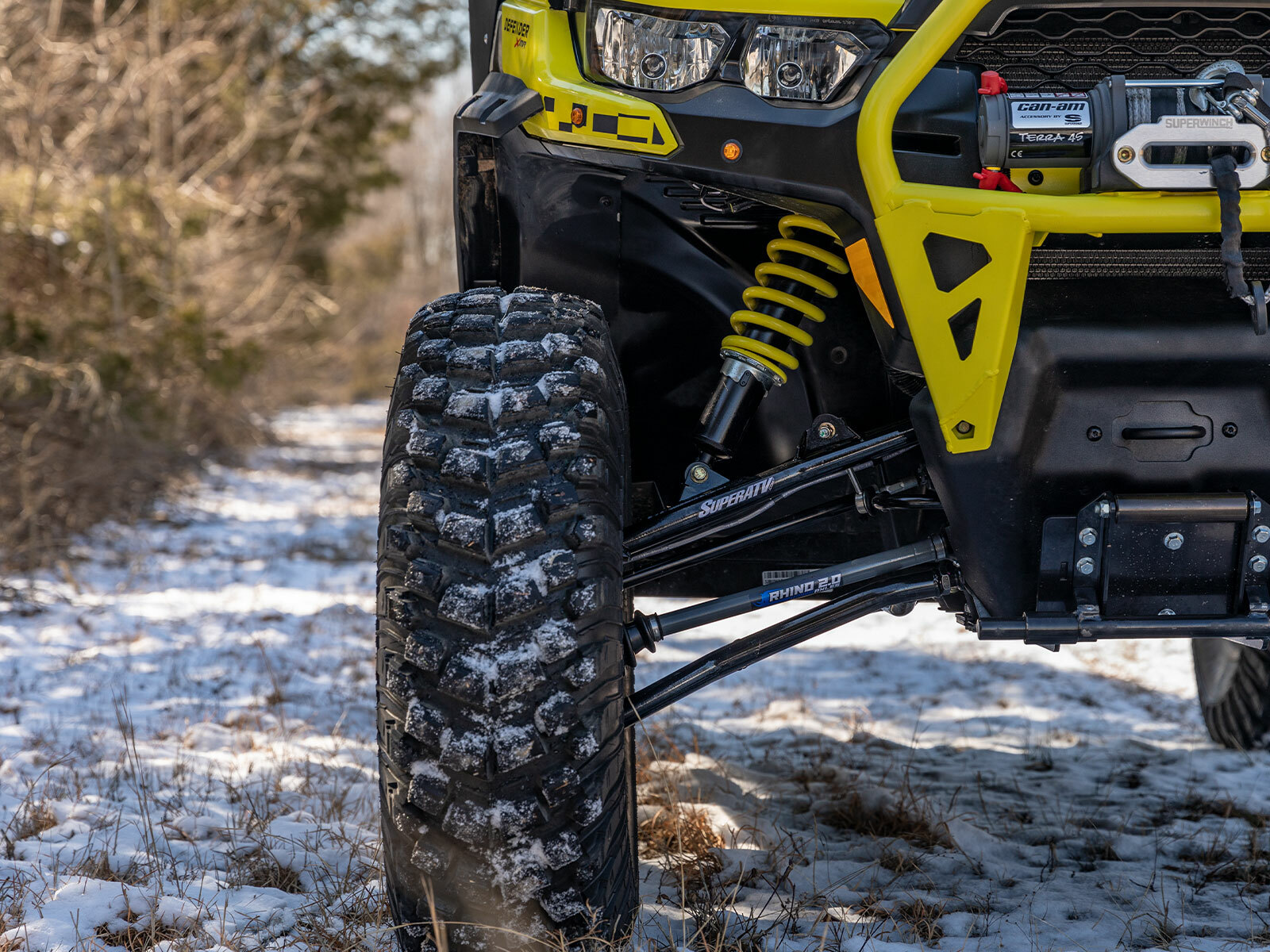 SuperATV High Clearance 2" Forward Offset A-Arms for Can-Am Defender See Fitment