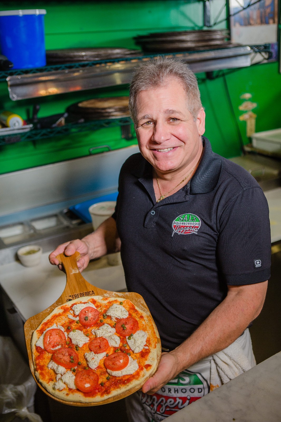 Bamboo Pizza Peel Paddle and Cutting Board with Handle (LG/Personal Edition)