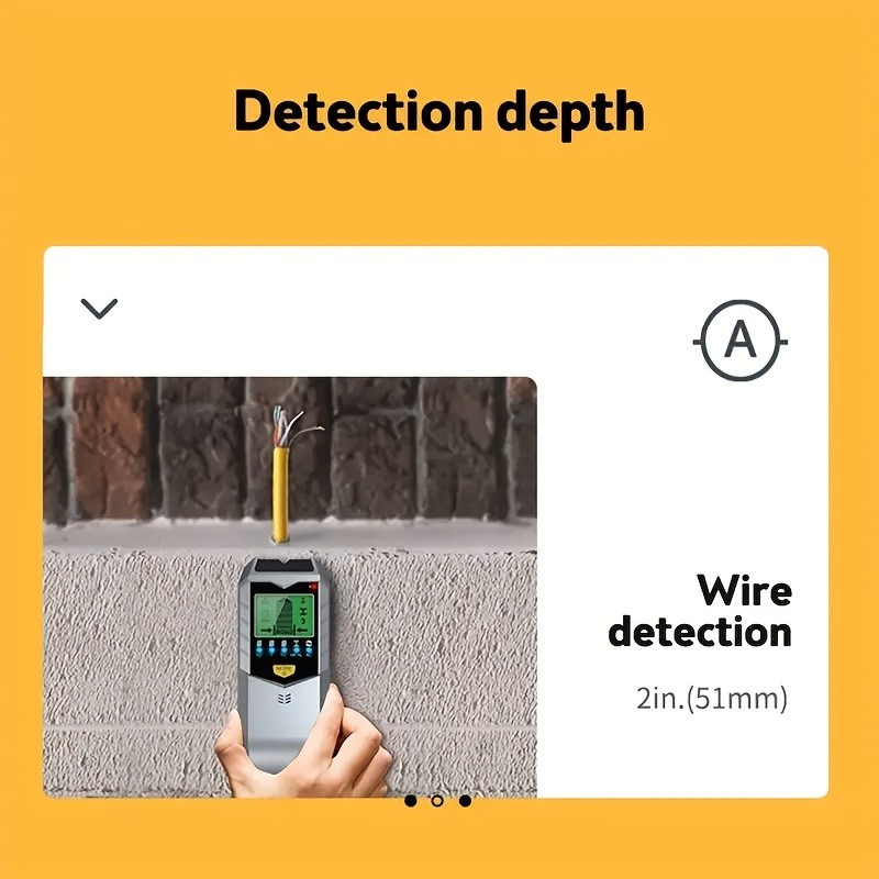 Multifunctional Wall Detector - Detects Metal, Wood, Wires for Safe Drilling