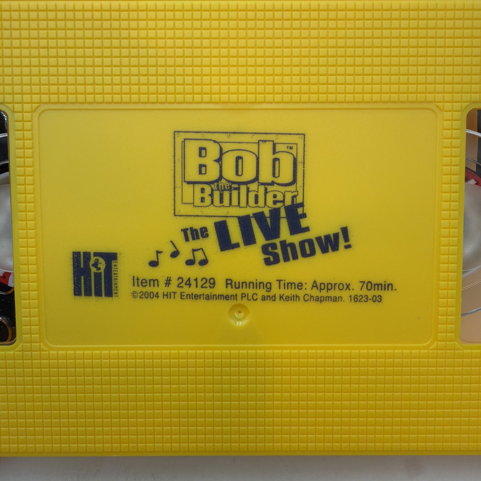 Bob the Builder The LIVE Show VHS Tape 2004 Plastic Case Never Seen On TV Yellow