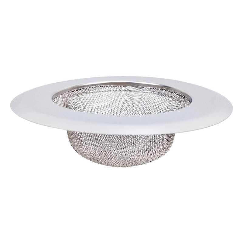 Kitchen Sink Strainer Large Wide Rim 4.5" Stainless Steel Mesh Drain Filter