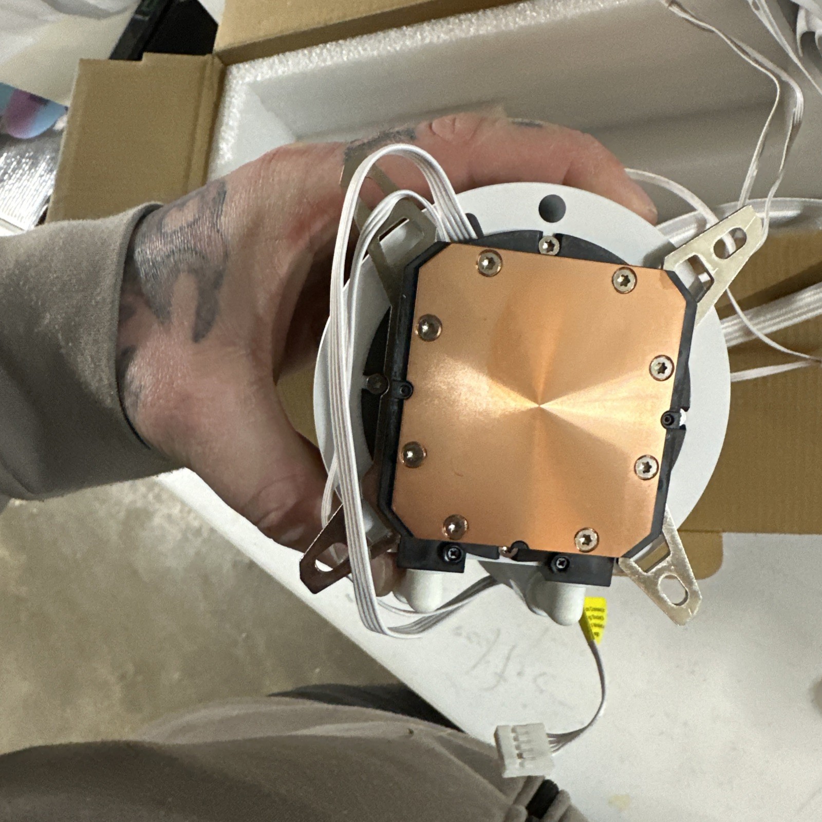 SAMA Q60 White CPU Liquid Cooler, 360MM Liquid Water Cooling Fans