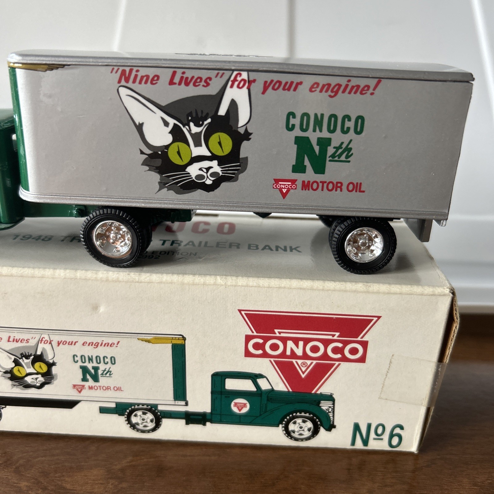 Conoco Nth Motor Oil 1948 Tractor Trailer Ertl Diecast Bank Limited Edition