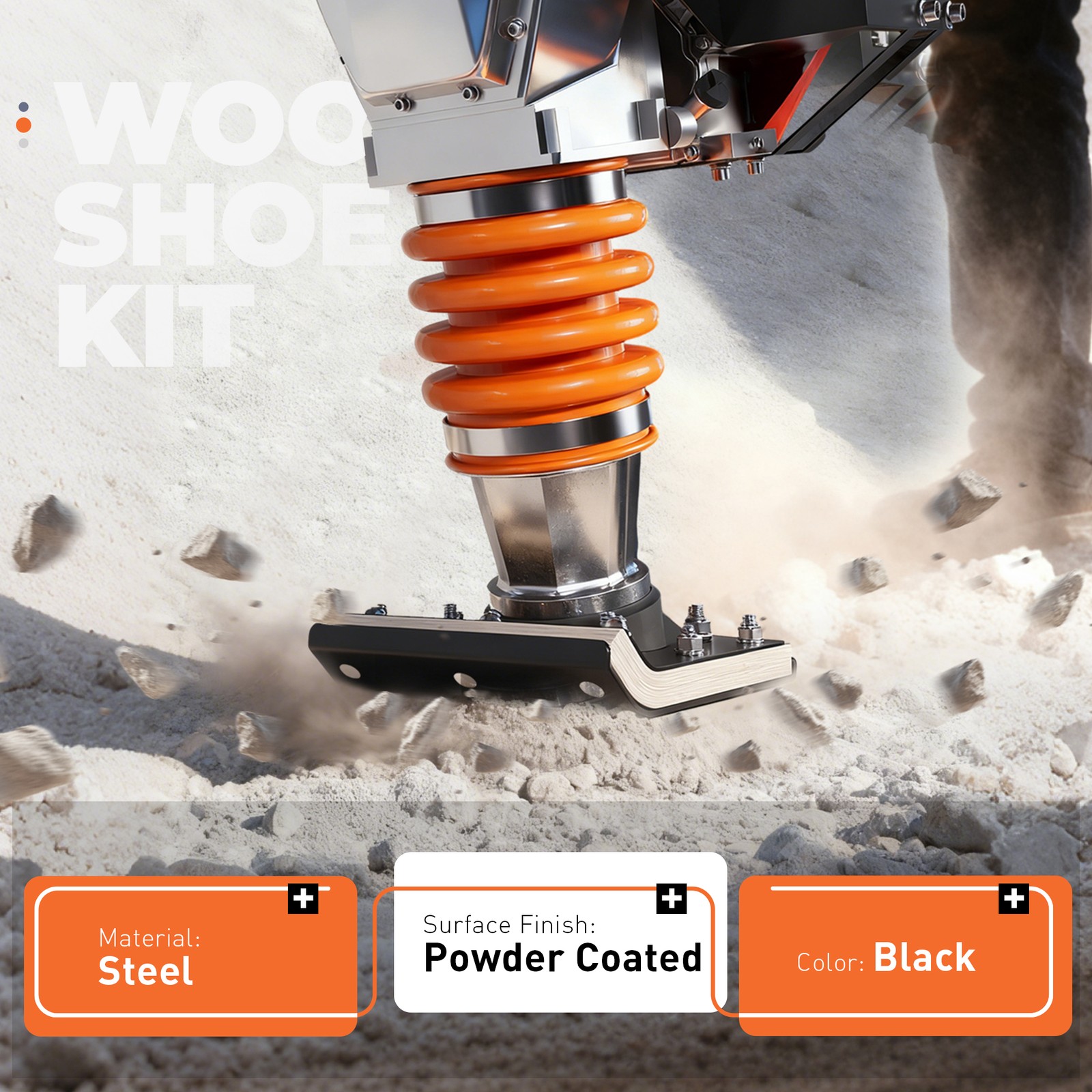 Wood Shoe Kit For Multiquip Mikasa MTX70 MTX80 MTX90 Jumping Jack Tamper Rammers