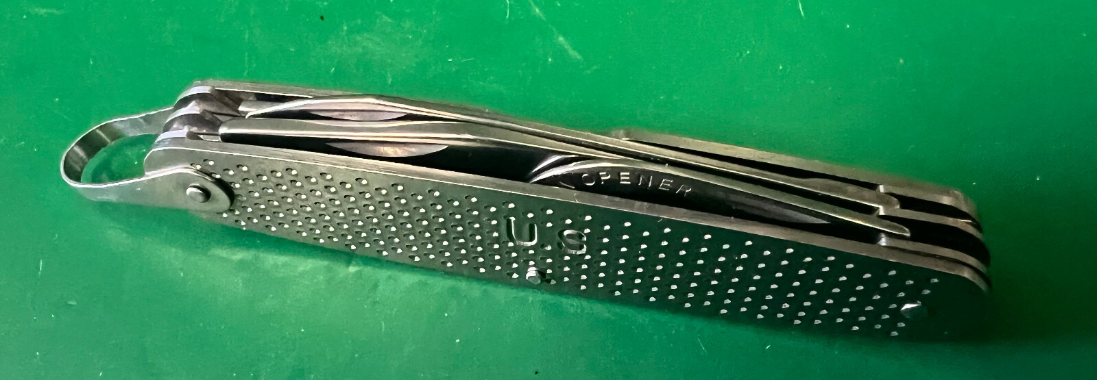 US ARMY STAINLESS STEEL POCKET KNIFE- NEW CONDITION