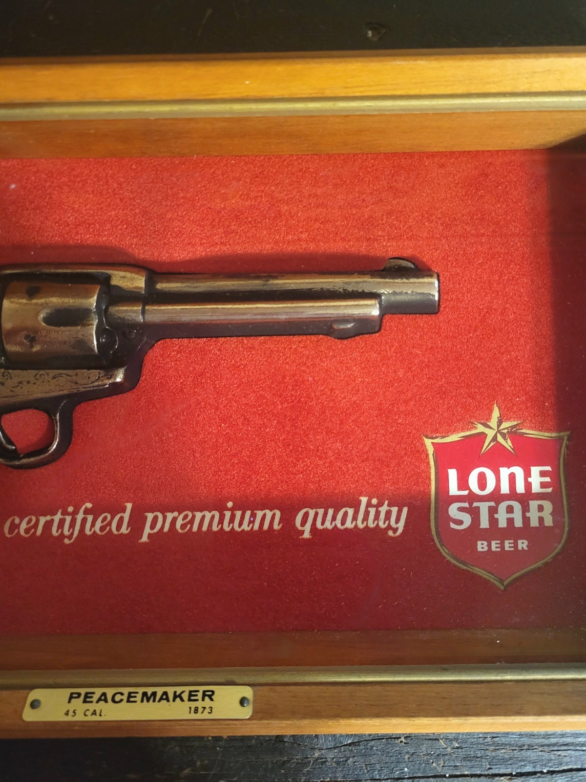 Vintage LoneStar Beer Sign 3D Gun 1969 Jax Pearl Dixie Pabst EXCELLENT CONDITION
