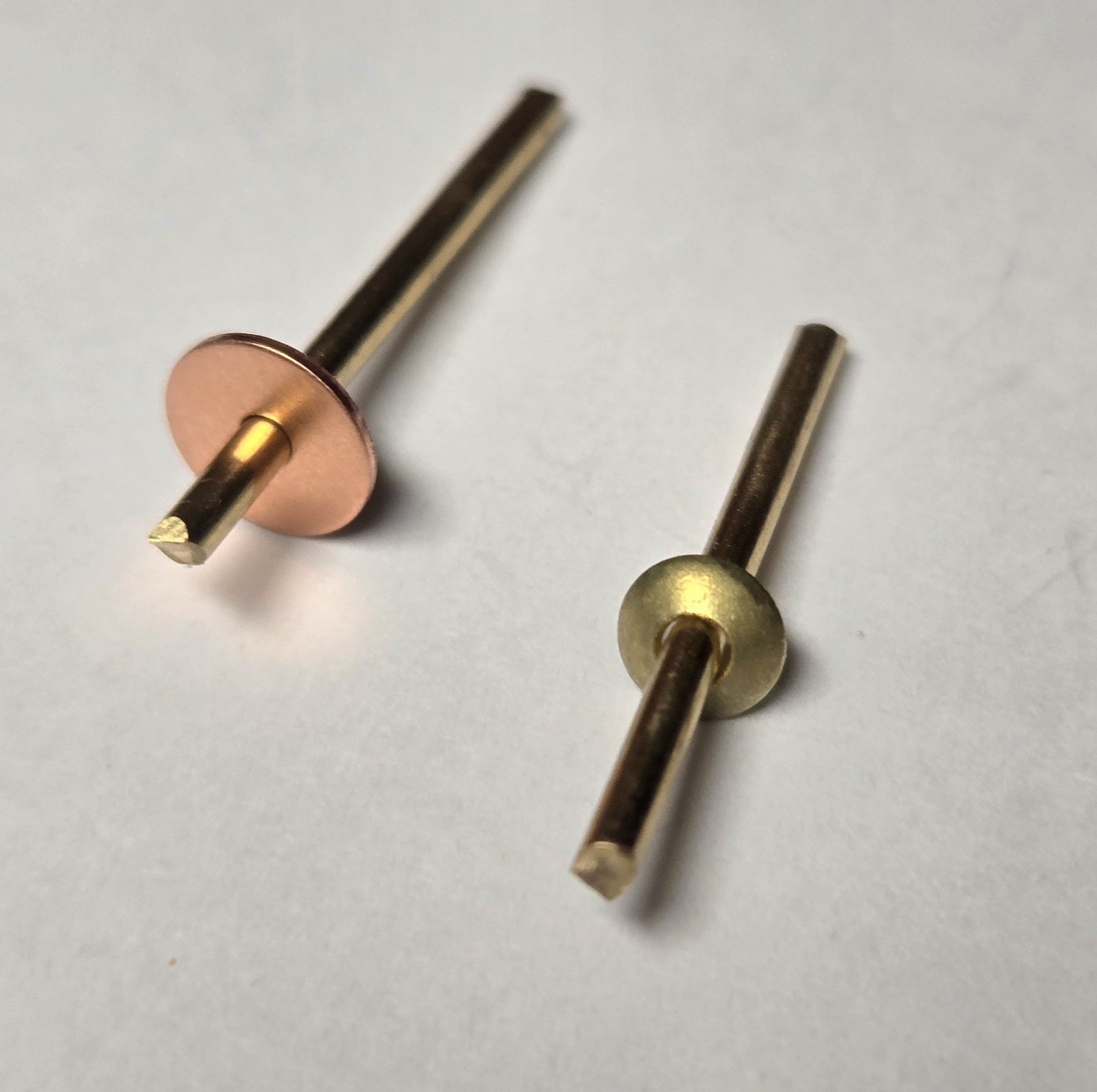 Straight Razor Hardware Pinning Kit (cup washers~brass)