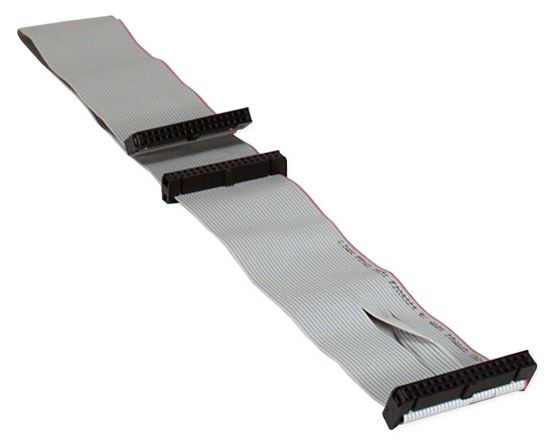 18 Inch Universal 34-Pin Floppy Drive Ribbon Cable for 3.5 Drives Vintage