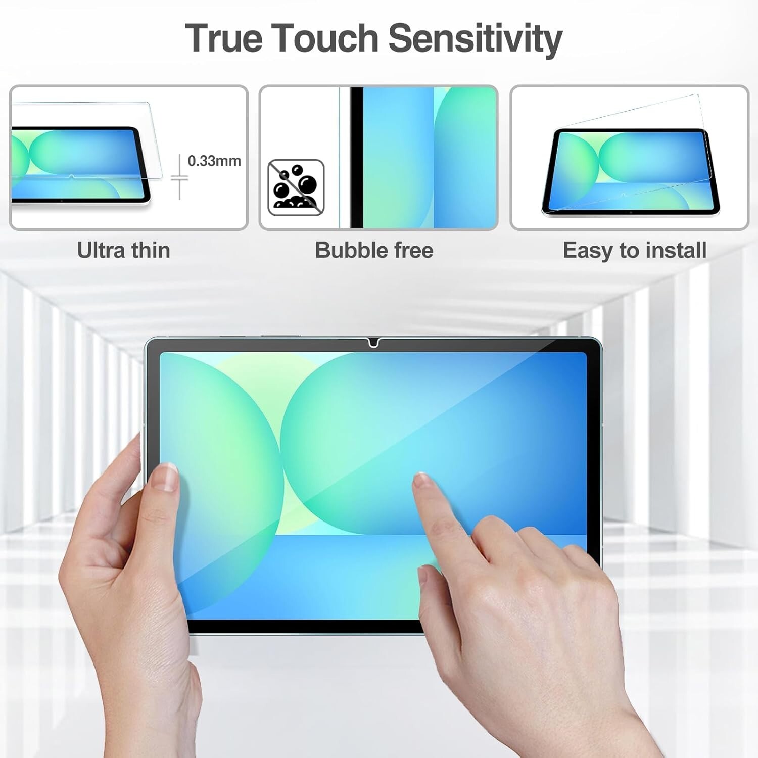 (2 PCS) Samsung Galaxy Tab S10 FE 5G 10.9'' inch Screen Protector Tempered Glass