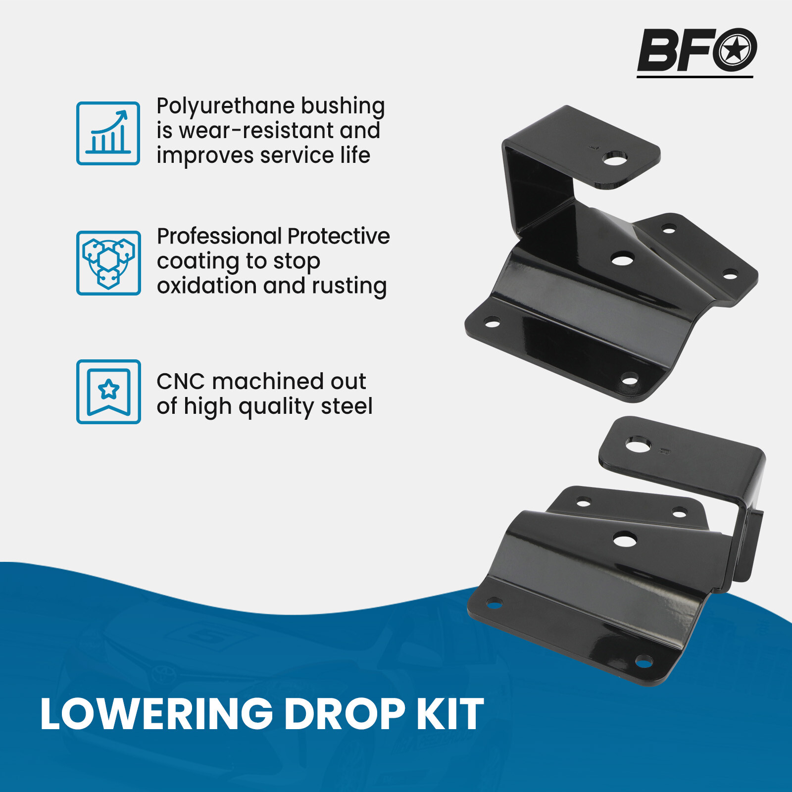 2" / 4" Lowering Drop Kit For Chevy Silverado GMC Sierra 1500 2WD 1999-2006