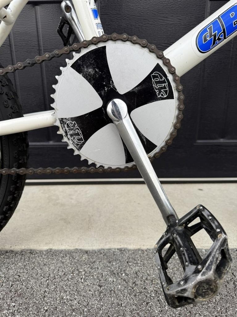 2000 DK Banshee Mid School BMX All Original White Blue Old Complete Bike Bicycle