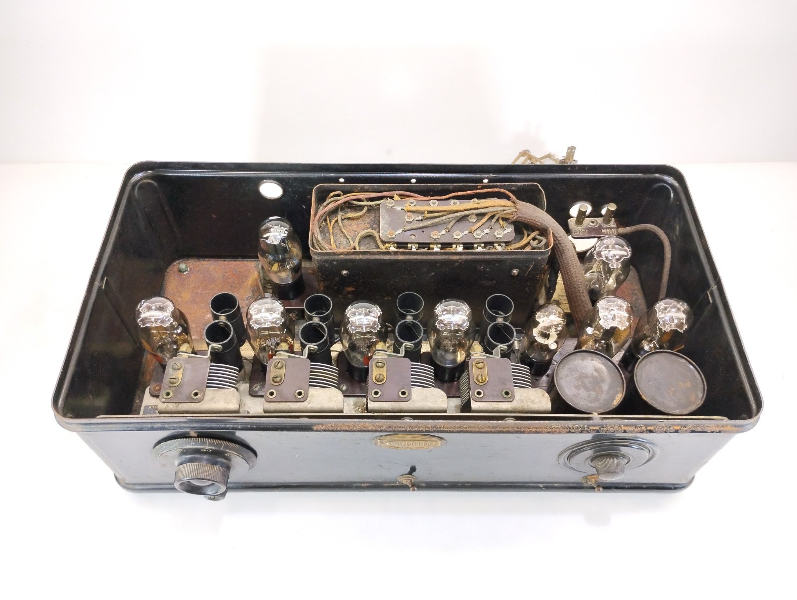 Antique Atwater Kent Model 47 Tube Radio Metal Case Untested Parts Repair