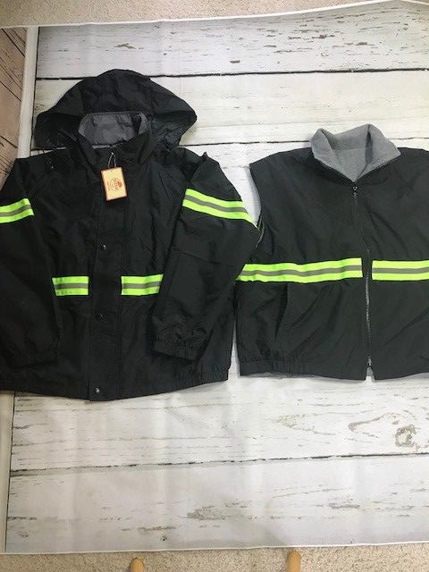 Red Kap Hi Vis Enhanced Visibility Reflective Work Jacket & Vest Combo Zip IN