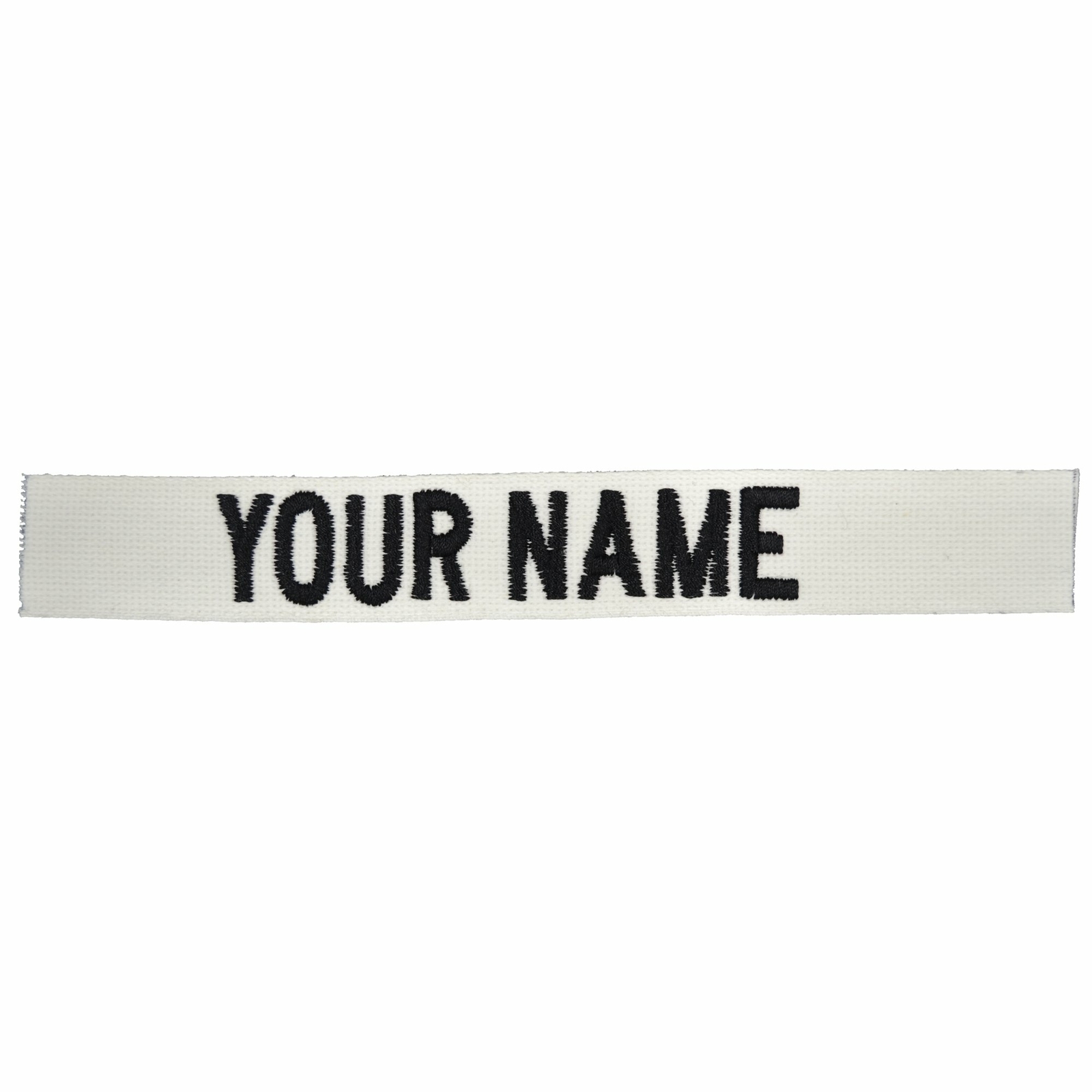 Custom Nylon/Cotton Webbing Name Tape - White