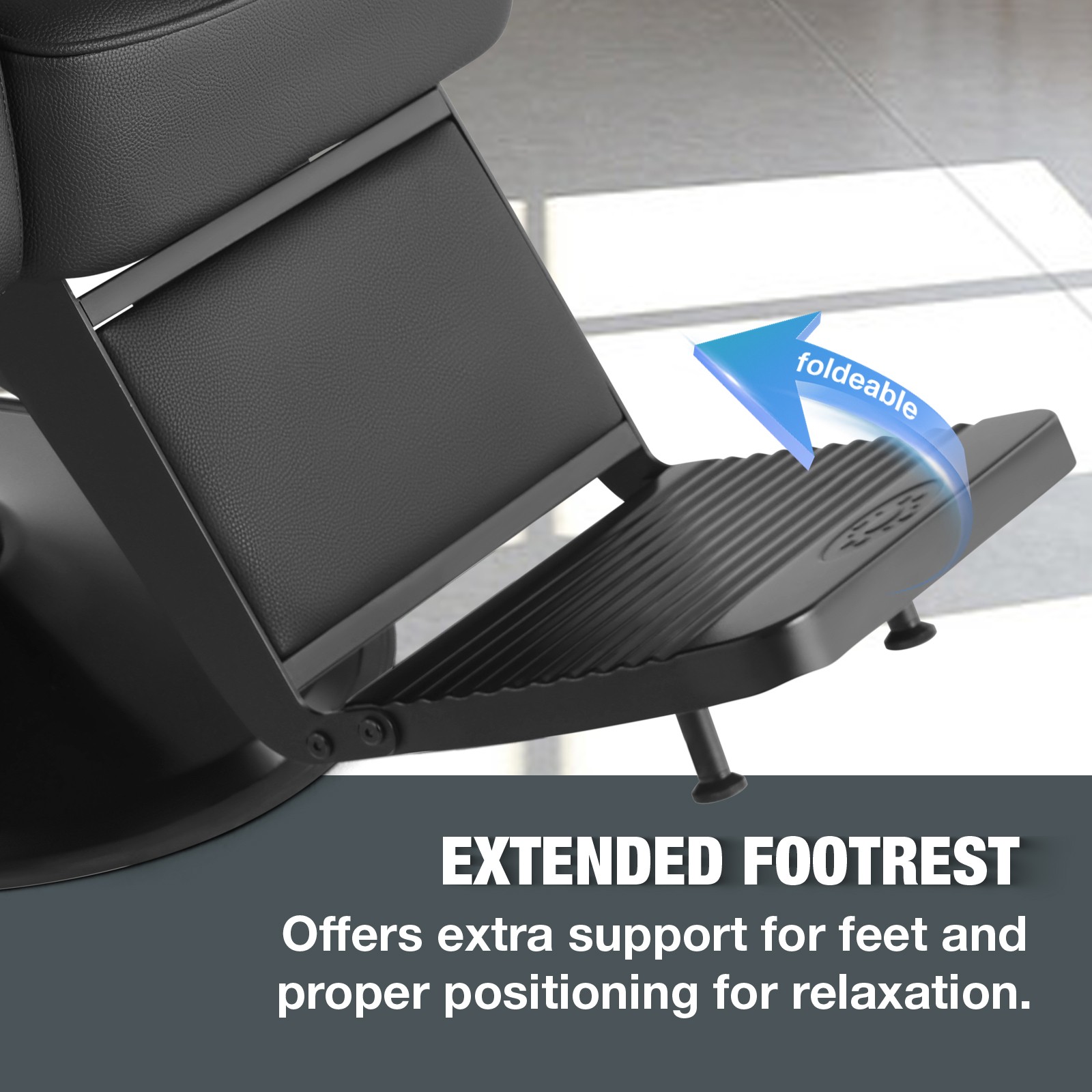 Vintage Black Recline All Purpose Barber Chair Hydraulic SalonSpa Beauty Stylist