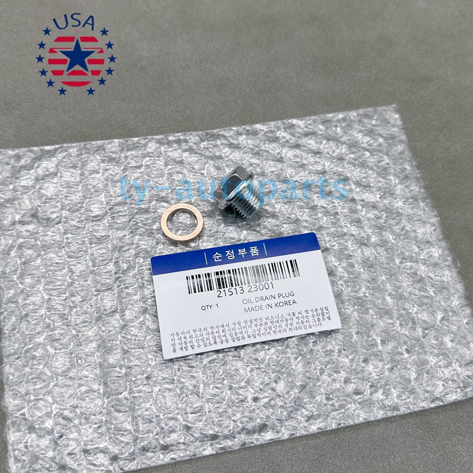 OEM 2151323001 ENGINE OIL DRAIN PLUG & WASHER For 2000-2020 HYUNDAI KIA USA!!