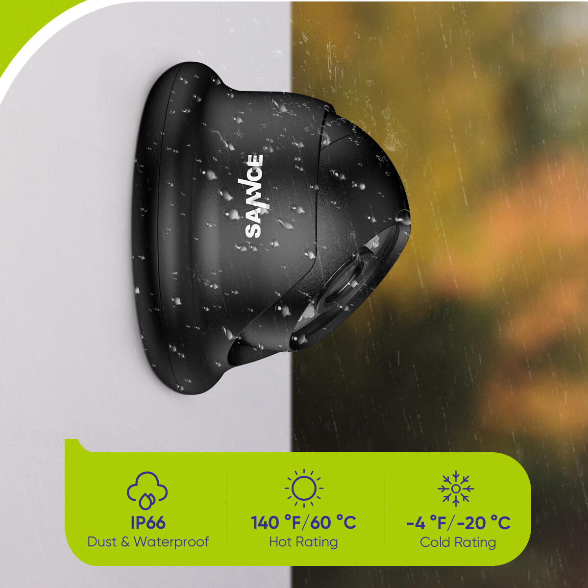 SANNCE 5in1 8CH DVR 1080P Security Camera System CCTV Outdoor EXIR Night Vision