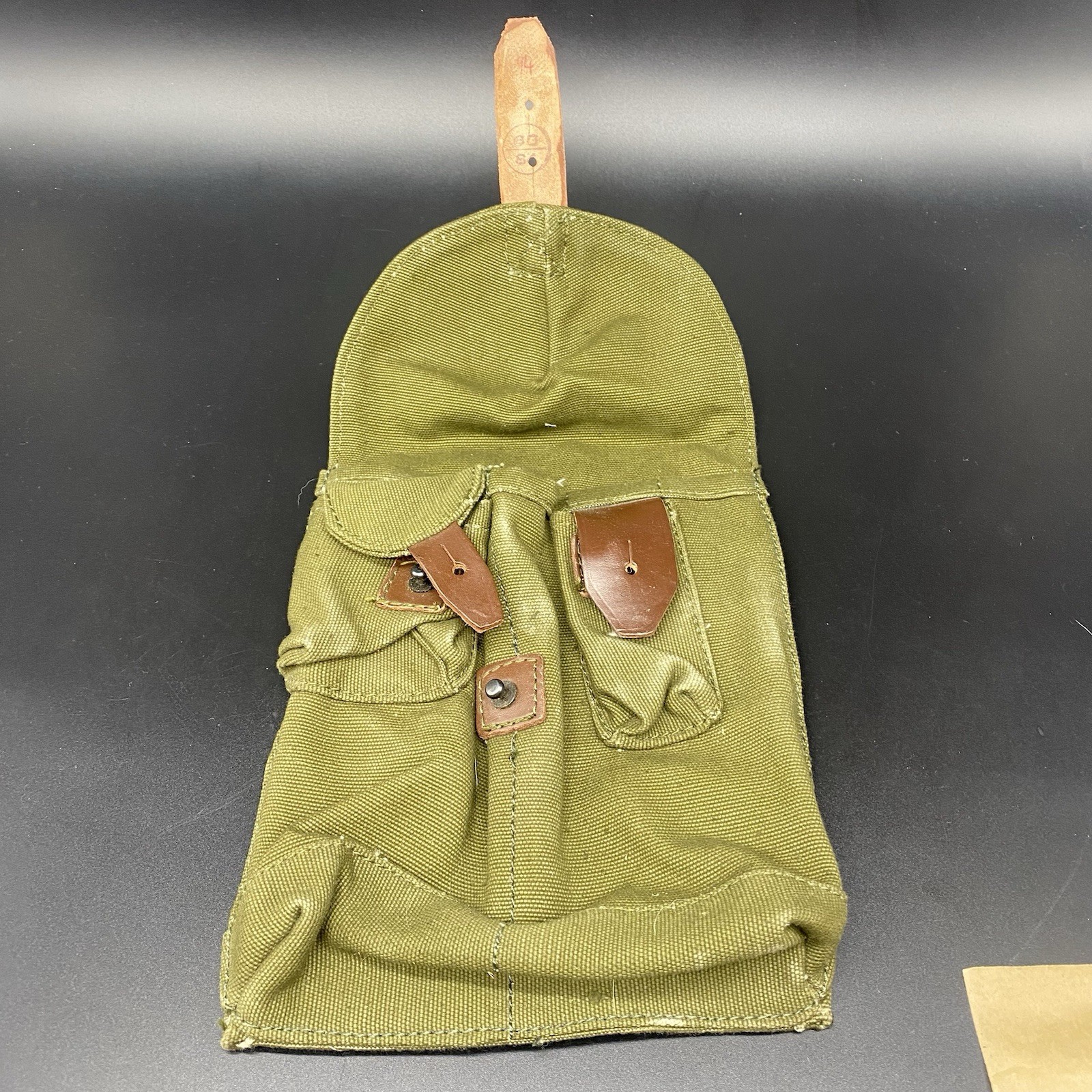 Vintage Romanian Military Surplus AK 2 Mag Magazine Pouch in Very Good Condition