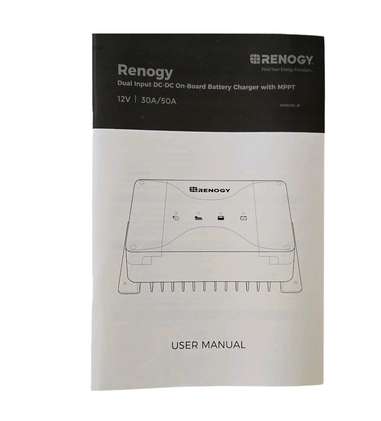 Renogy 30A DC-DC On-Board Battery Charger with MPPT 12V RBC30D1S Black