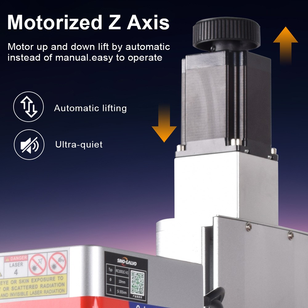 10W UV Laser Marking Machine 3D Crystal Laser Inside Engraving Motorized70&200mm
