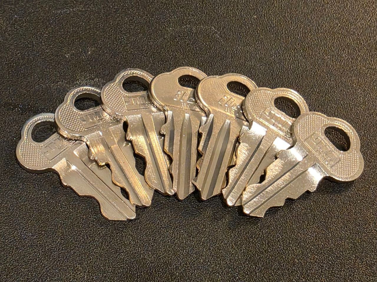 Dover Elevator 7pc Key Set (H Keys) for Fire Service, Independent Service + More