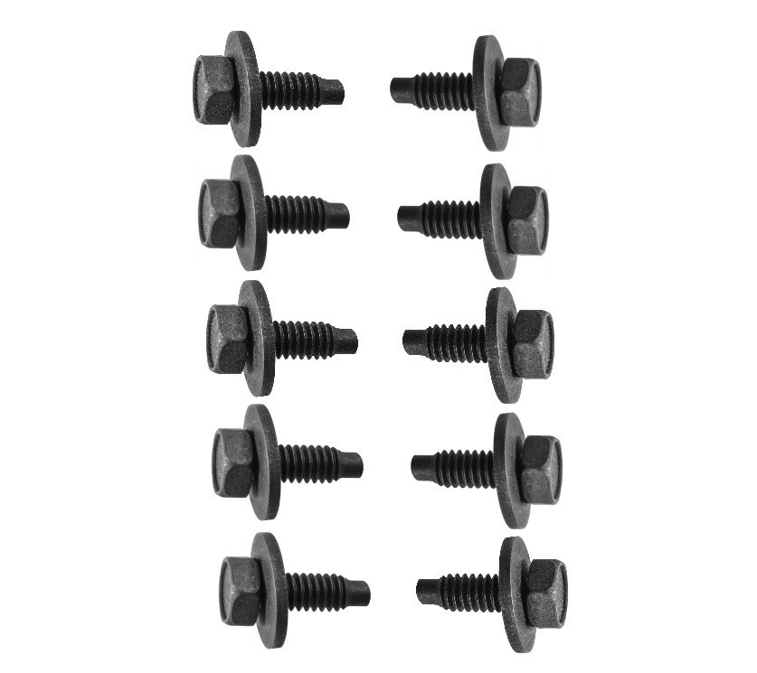 1/4-20 x 3/4" Body Bolts With J Clips - 10 Pack - IMCA NHRA Brand New