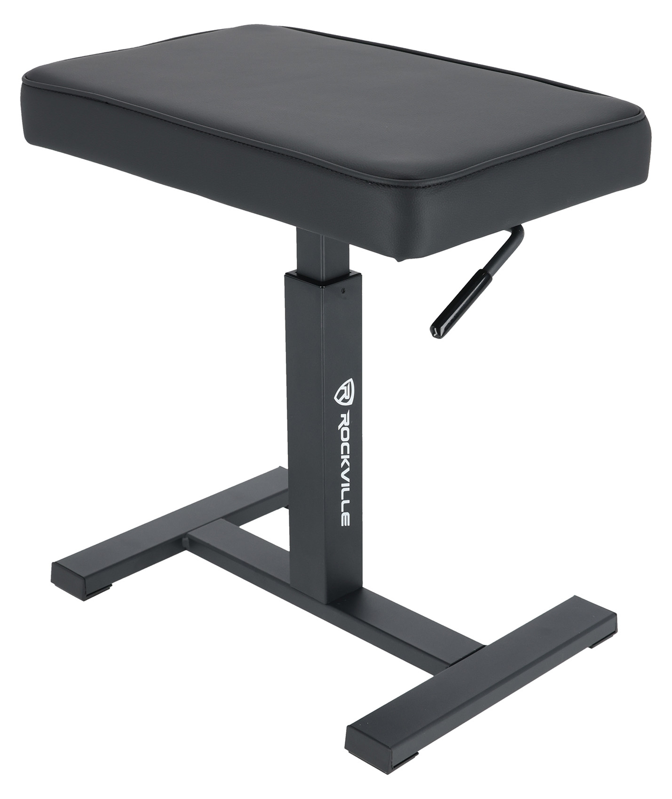 Rockville AIR-BENCH Keyboard/Piano Bench Chair Hydraulic Air Lift+Comfy Padding